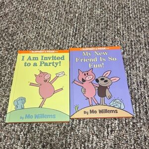 Elephant and Piggie, set of 2 books, by Mo Willems, Hardcover